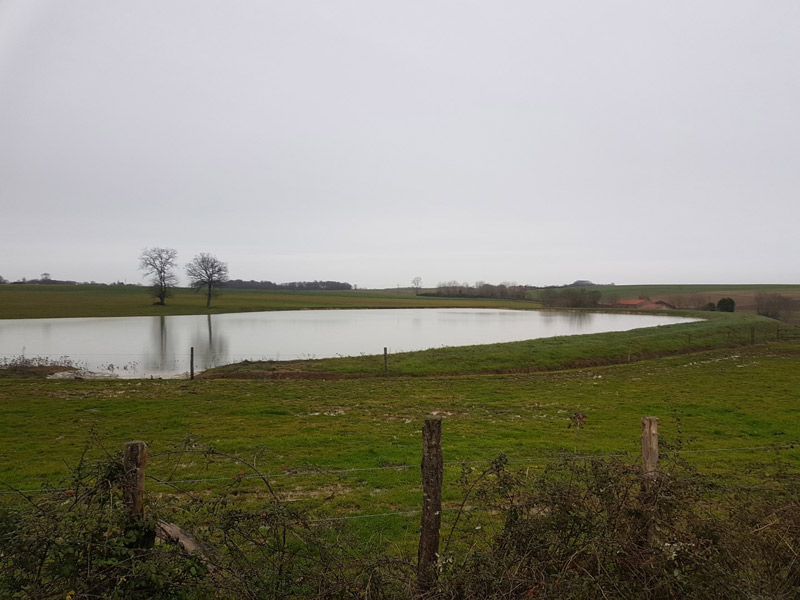 Création d'une réserve d'eau